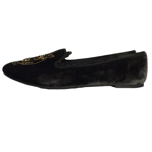 MARC BY MARC JACOBS Black Velvet Owl Smoking Slipper - Picture 6 of 14